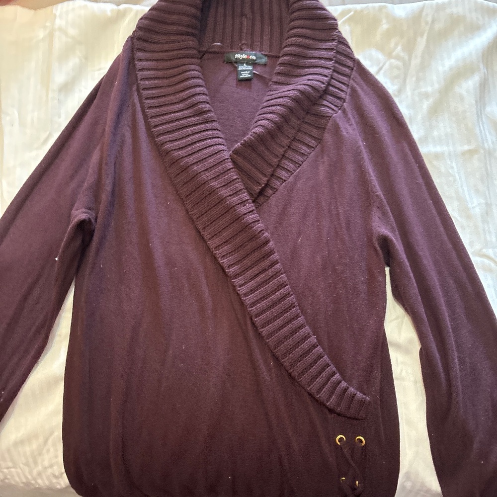 A burgney blouse
